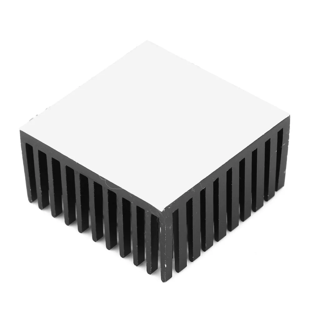 5PCS 40 X 20 X 40mm Heat Cooling Fin Silver/ Black with Adhesive Backing Aluminum Heatsink Fin Aluminum Material Heat Sink
