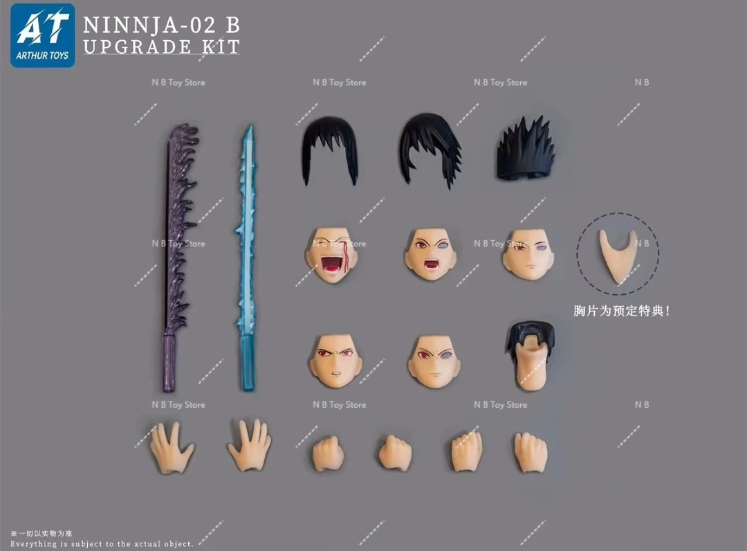 متوفر في المخزون Arthurtoys Ninnja Sasuke 2.0 نحت الرأس Samsara مشاركة العين أسلحة الرسوم المتحركة نموذج عمل الشكل لعبة جمع #4