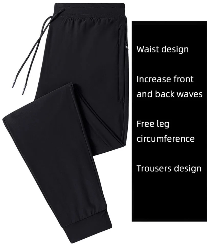 Thin Camouflage Joggers Men Zipper Pocket Streetwear Sportswear Jogging Sport Pants Tracksuit Plus 5XL Distressed Acetate