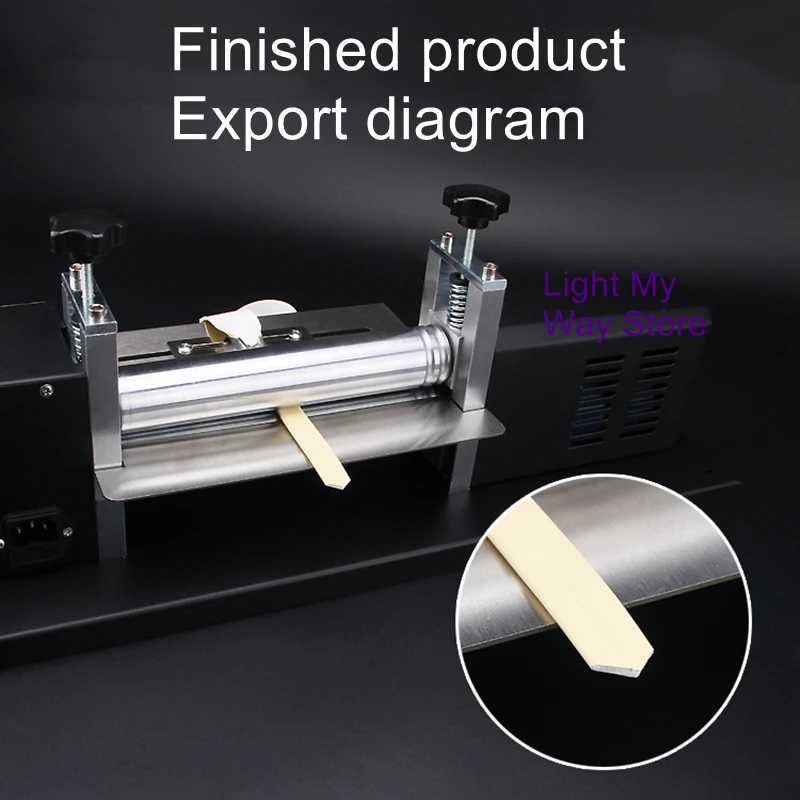 Constant temperature heating electric speed regulating leather drawstring machine non-woven fabric double-sided bonding