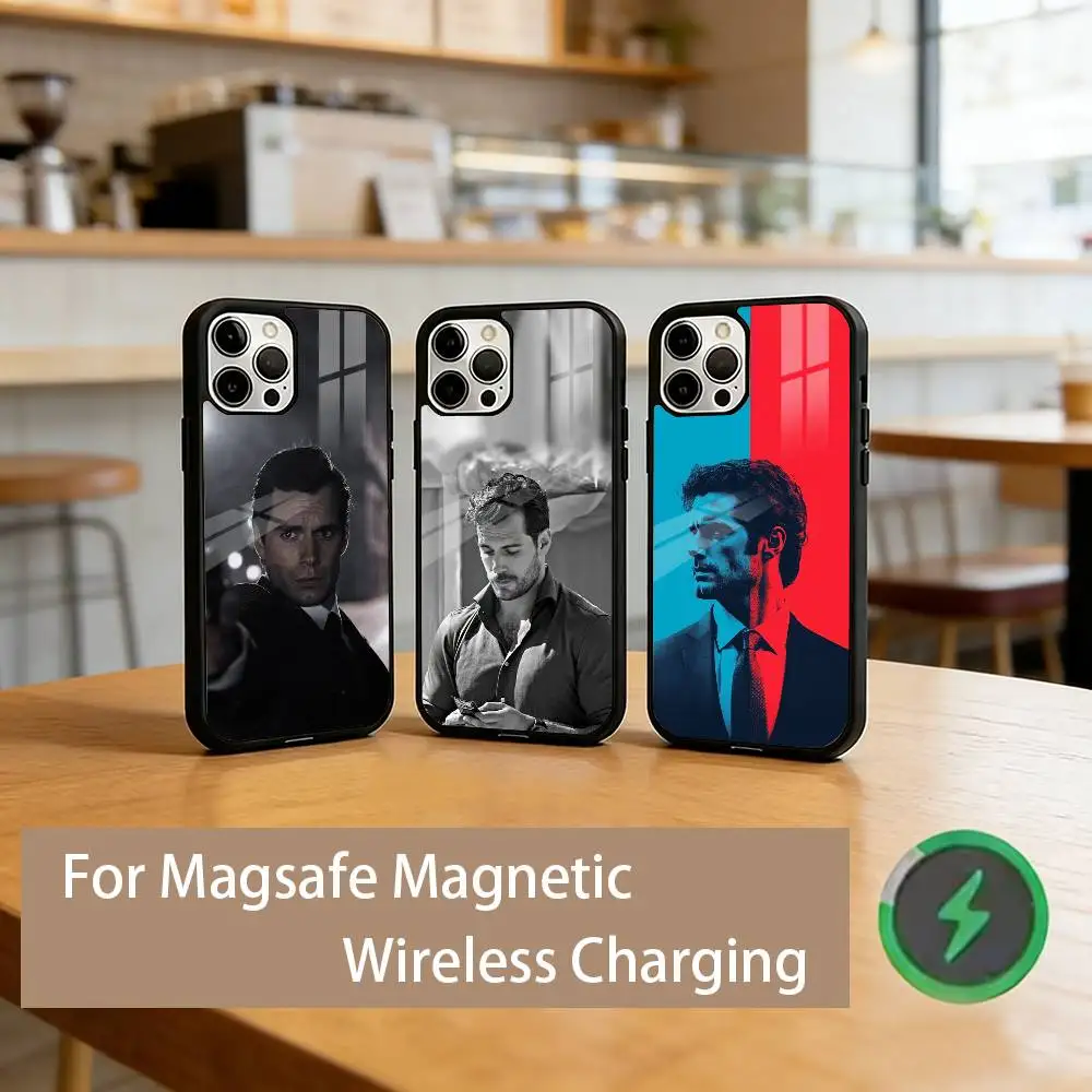 

H-Henry C-Cavil Phone Case For iPhone17,16,15,14,13,12,11 Plus,Pro Magnetic with Magsafe Wireless Charging