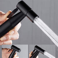 Black Silver Stainless Steel Bidet Sprayer Toilet Bidet Hand Spray Bathroom Bidet Sprayer Self Cleaning Shower Bidet Faucets