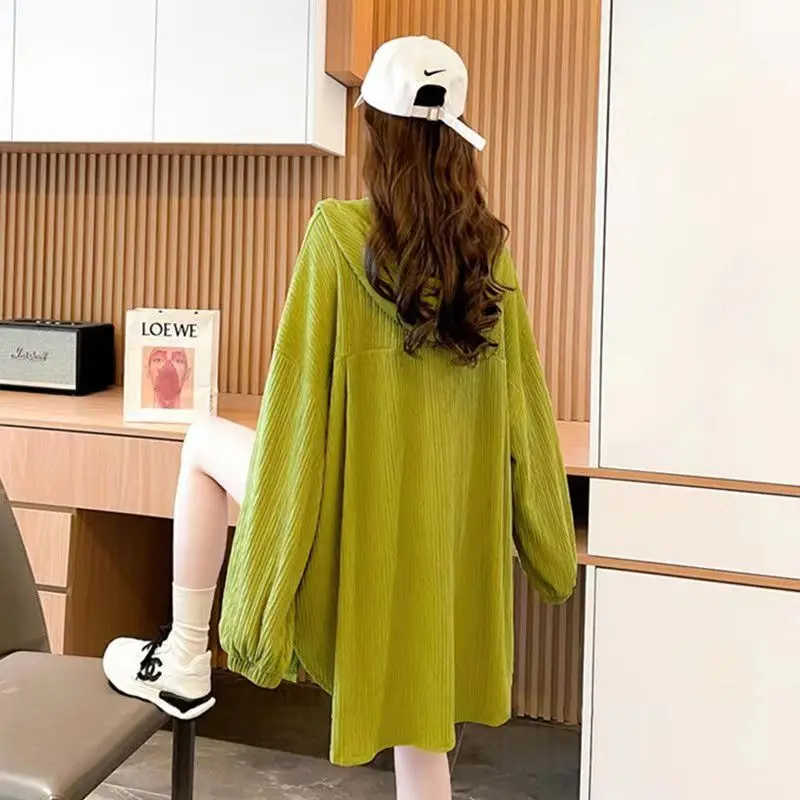 Women\'s Loose Fitting Sunscreen Hooded Shirt Monochromatic Korean Fashion Simplicity Casual Clothes All-match Summer Clothing