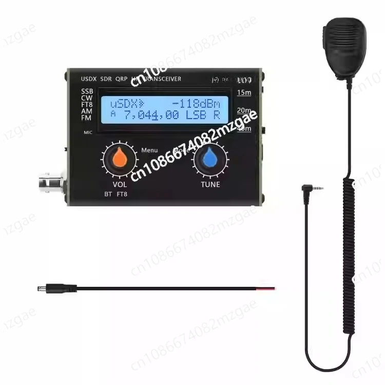 5W HF QRP SDR Transceiver USDX-FT8, 3 Band 15m 20m 40m All Mode USB LSB CW with Bluetooth for Amateur Radio