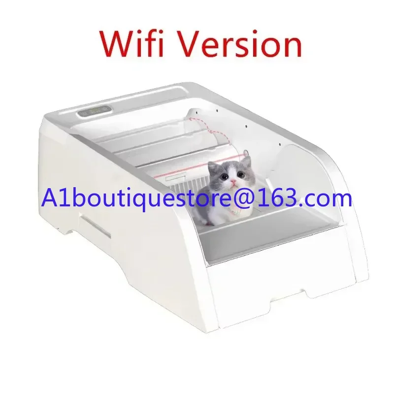

Smart Cat Litter Box Camera APP Large Automatic Cleaning Cats Toilet Semi-closed Deodorizing Cat Bedpans Tray Pet Products