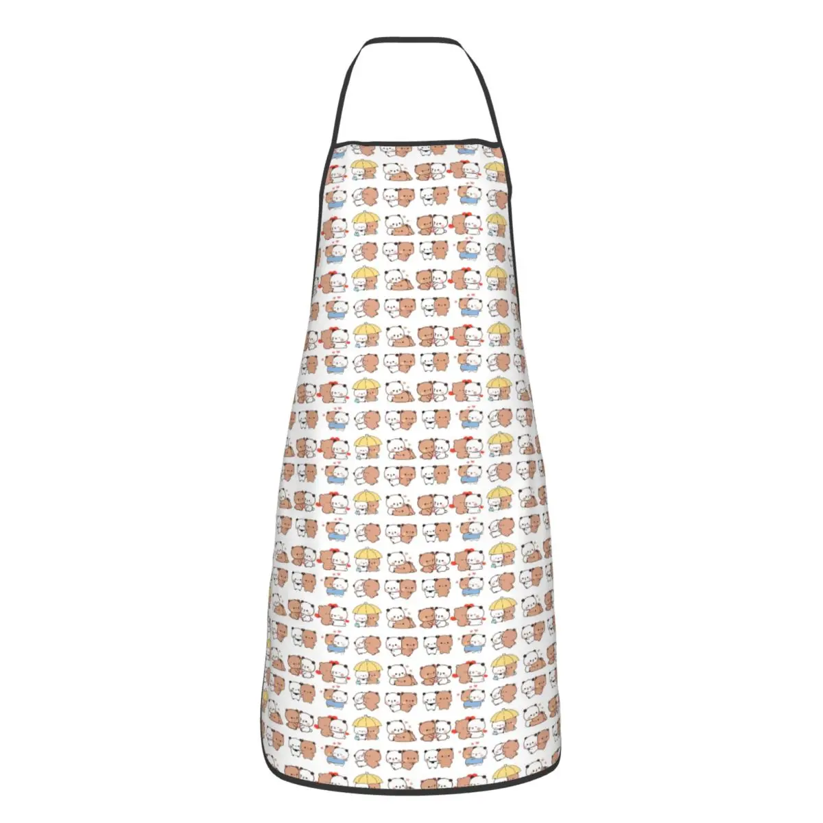 Bubu Dudu Bear And Panda Apron Chef Cooking Tablier Waterproof Bib Kitchen Cleaning Pinafore for Women Men Gardening