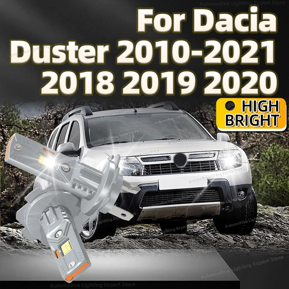 

2Pcs LED Headlights Canbus Car Lamp Fanless 30000LM Super Bright Light Bulbs For Dacia Duster 2010-2021 2011 2012 2013 2014 2015
