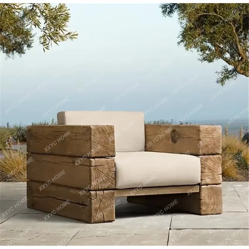 HH Solid wood sofa, antique style sofa chair, casual sofa chair, single sofa