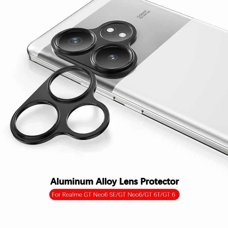 Realmi GT6 Case Metal Camera Protector Cover For Realme GT 6T Neo6 SE Neo 6 6SE T GT6T 5G Aluminum Alloy Back Lens Ring Flims