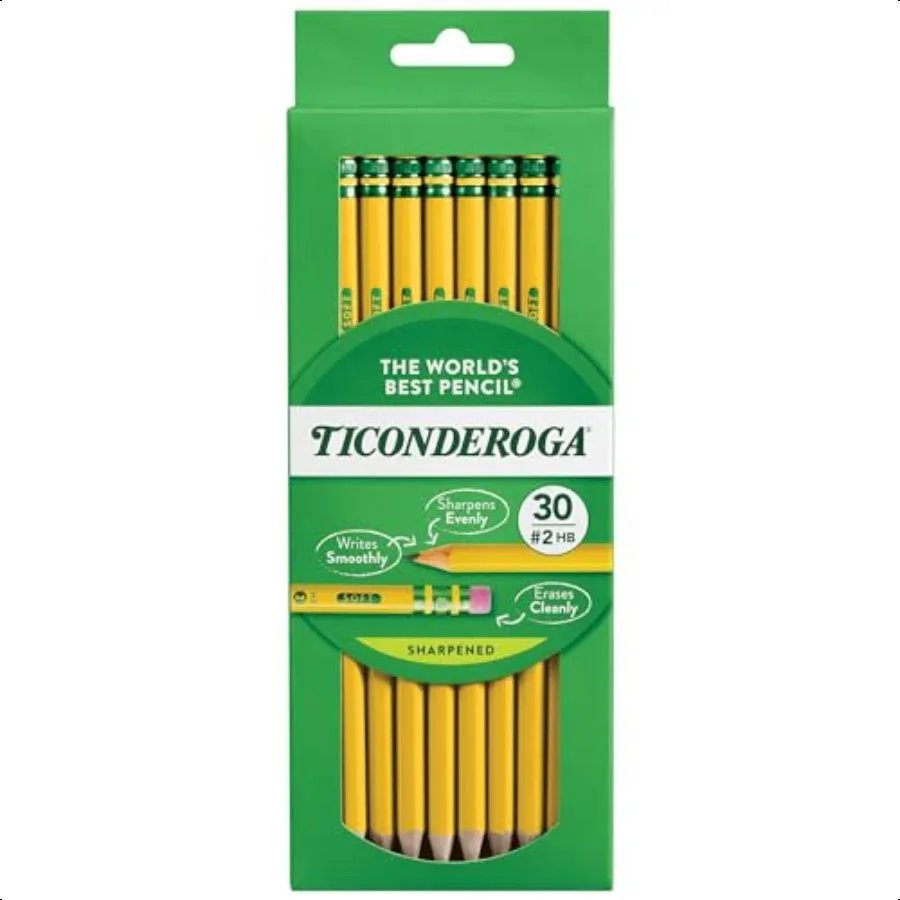 

WoodCased Pencils PreSharpened 2 HB Soft Yellow 30 Count