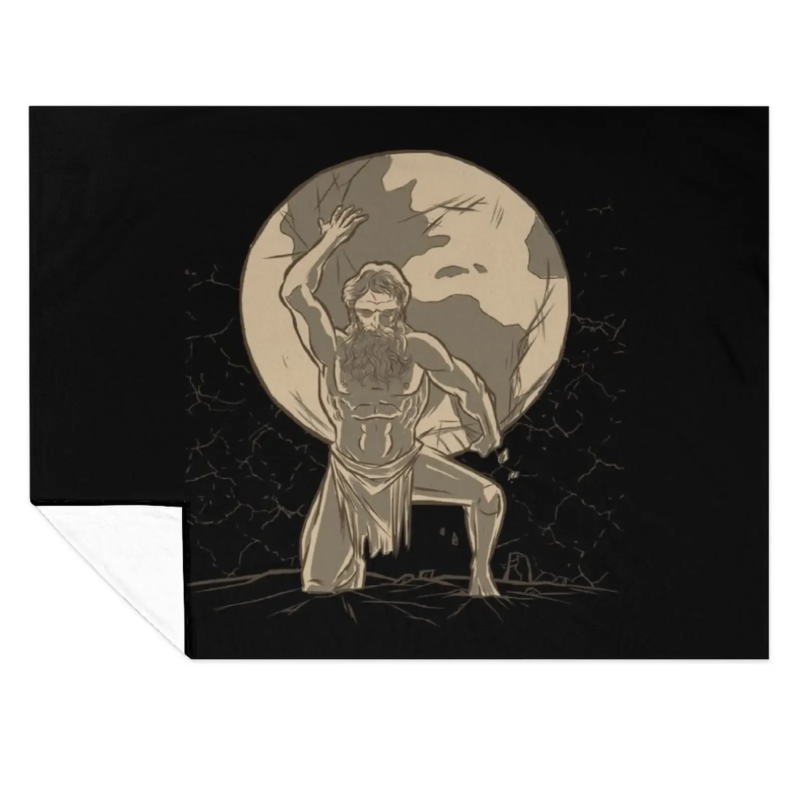 

Atlas Greek god. Throw Blanket Kid'S Beach Quilt Stuffeds Blankets