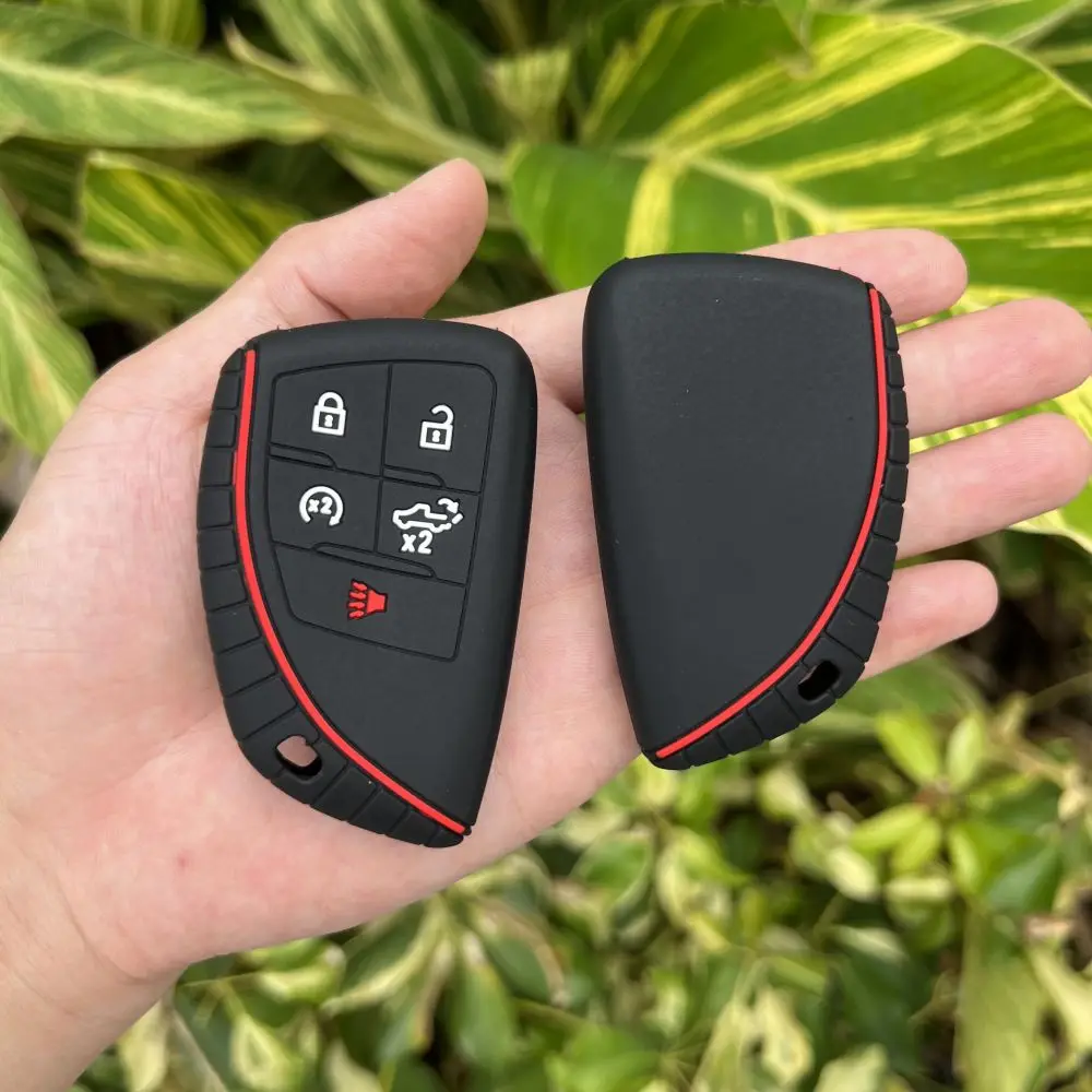 5 knoflíků silikon auto fob šifrovací klíč zakrýt pouzdro pro buick ENVISION chevrolet silverado 2023 cadillac GMC daleký klíčenka příslušenství