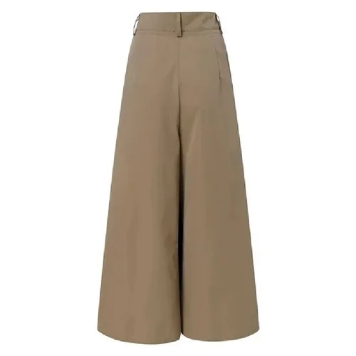 Imagen 2 del producto Pantalones de pierna ancha para mujer, pantalones Palazzo, pantalones holgados cómodos de lino recortados con estampado de verano para mujer