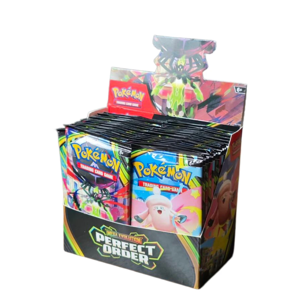 Pokemon TCG Booster Box Mega Evolution Erhabene Helden Phantasmale Flammen Englische Version Sammelkarten für Sammler und Geschenke