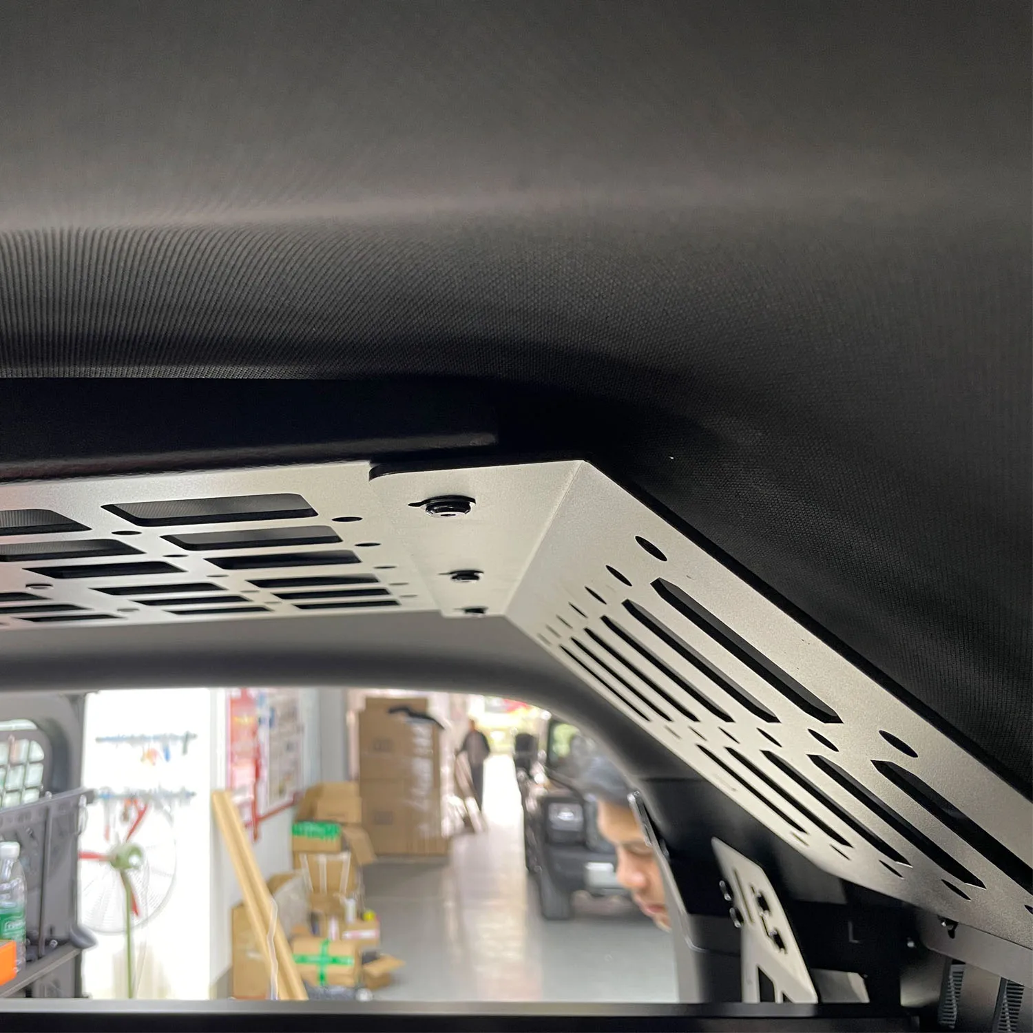 For Jetour G700 2026 Trunk Molle Storage Rack Kit Ceiling Overhead Panel Rear Side Window Molle Bracket Aluminum Cargo Organizer