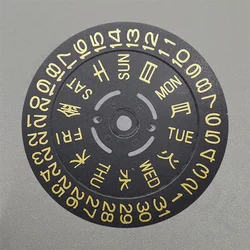3/3.8H Watch Calendar Disc for NH35 NH36 Movement Calendar Disk Black/White Date Day Wheel Accessories