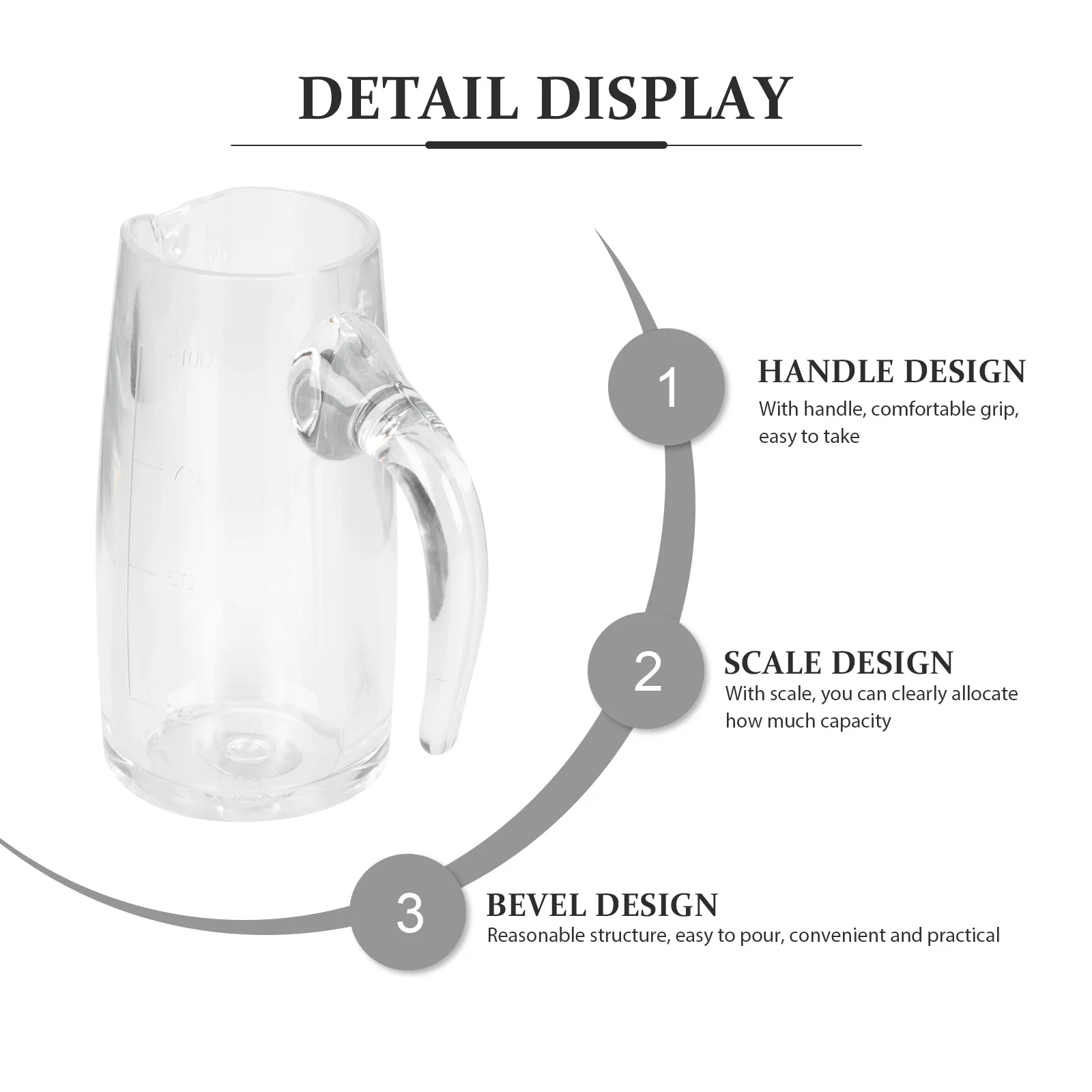 

Pc Material Transparent Wine Decanter Anti-Fall Practical Wine Dispenser Stylish Home Liquor Divider Liquor Divider