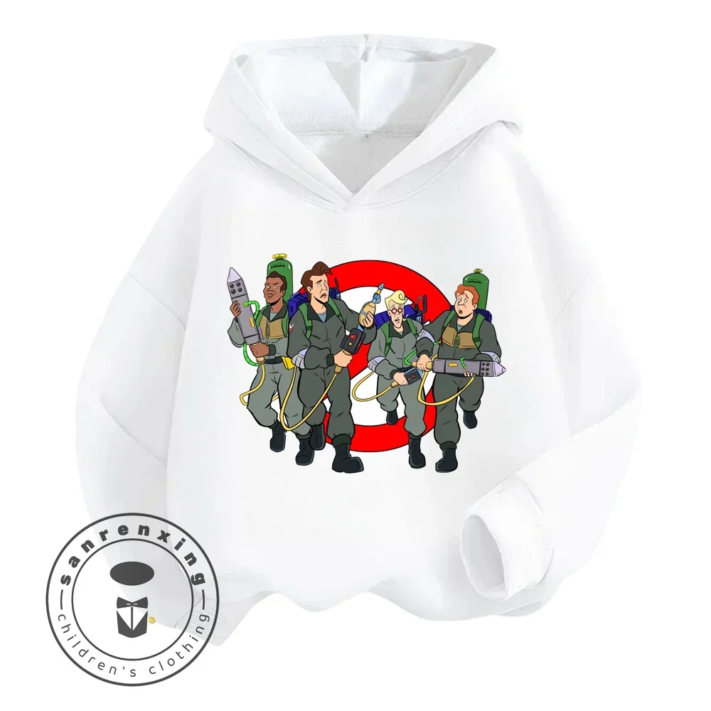 Chic Ghostbusters Cartoon Hoodie With Simplistic Delicate Soft Feel Perfectly Suited for the Fashion Forward Children Boys Girls