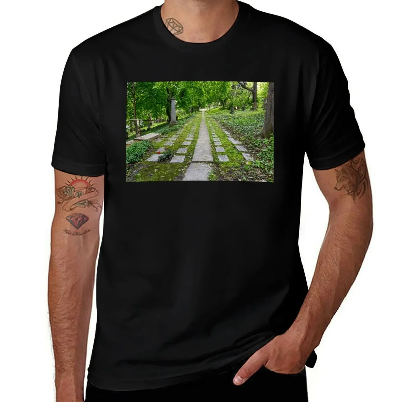 

Pathway at Toronto Necropolis T-Shirt custom shirt cute clothes graphics compression shirt men