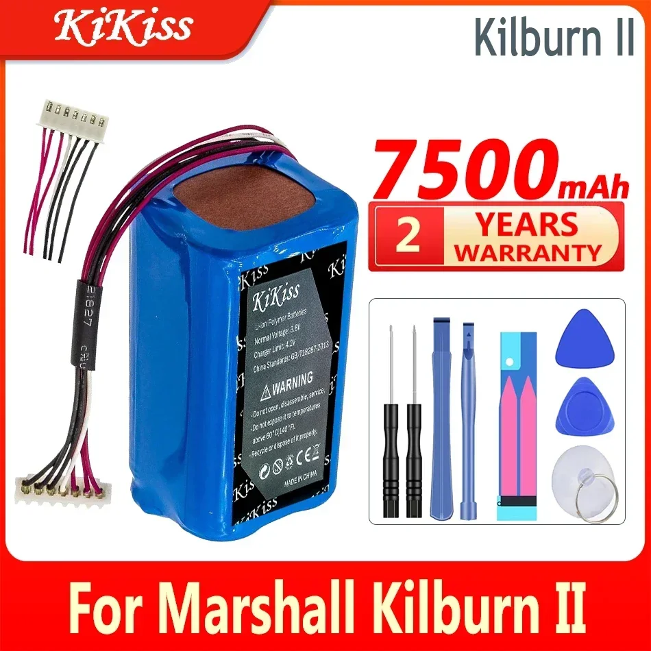 

KiKiss Battery For Marshall Kilburn II C196A1 7252-XML-SP Bluetooth Speaker with 7-wire Plug Kilburn II Batteries