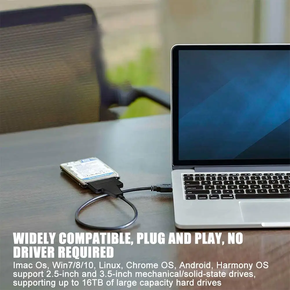 USB3.0 to SATA 3 Cable Sata To USB 3.0 Adapter For 3.5 Inch External HDD SSD Hard Drive 12V 2A Power Adapter