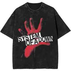 Printed Soad Best Of System Of A Downs Metal Band Washed Shirts Apparel Oversize T-Shirt Men Women Tee Shirt