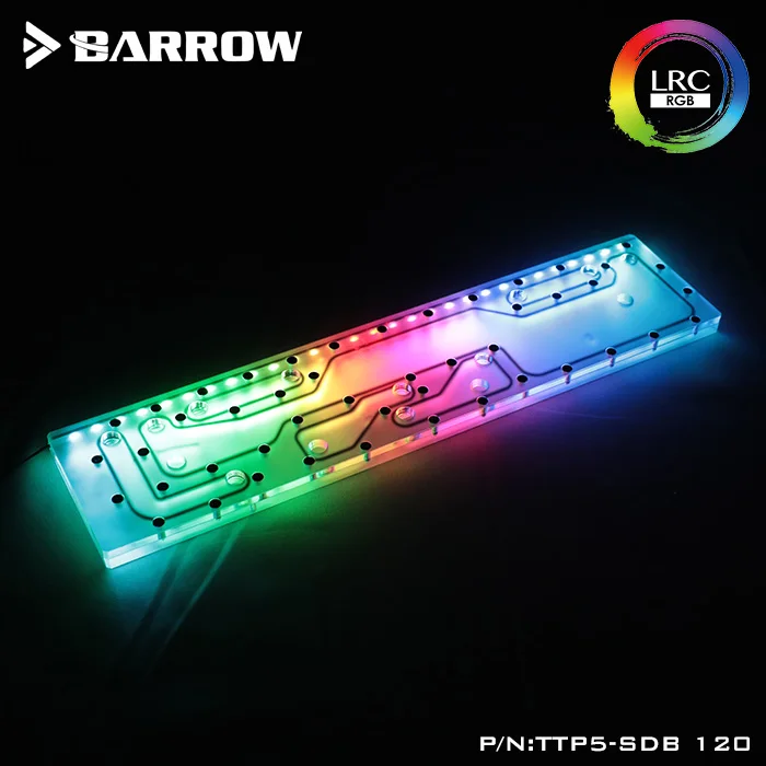 

Barrow Acrylic Board as Water Channel use for TT Core P5 Computer Case use for Both CPU and GPU Block RGB to 5V GND 3PIN Header