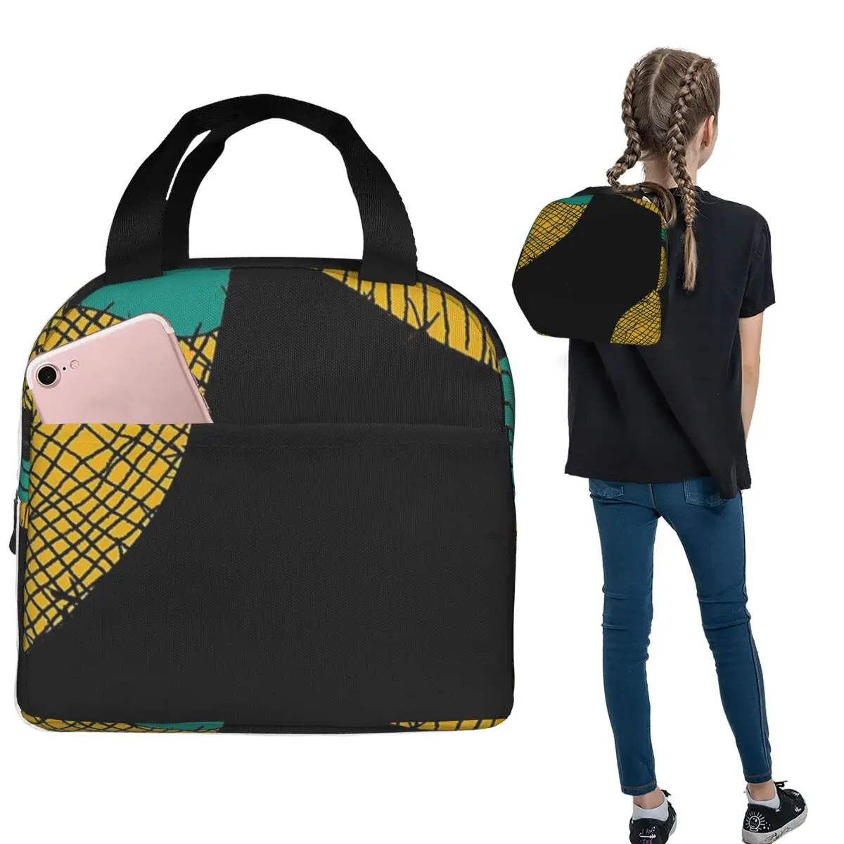 Sally's Dress. The Nightmare Before Christmas. Insulated Lunch Bag for Women Kids Portable Food Boxes Thermal Lunch Box Tote