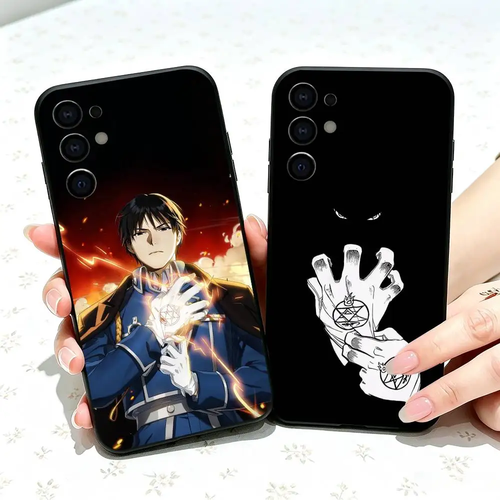Fullmetal Alchemist Roy Mustang gift Phone Case Black Silicone Soft For Samsung S25,S24,S21,S22,S23,S30,Ultra,S20,Plus,Fe,Lite