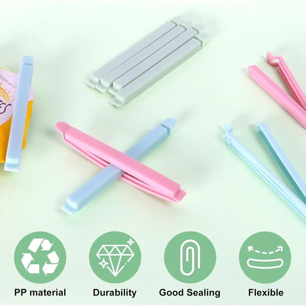 Food Storage Portable New Kitchen Accessories Food Snack Seal Sealing Bag Clips Sealer Clamp Plastic Tool