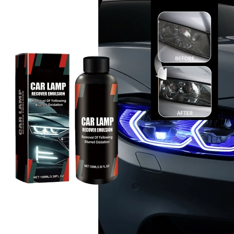 

A2UC Headlight Restoration, Headlight Cleaner Restores Clear Car Plastic and Protects from Oxidation,100ml