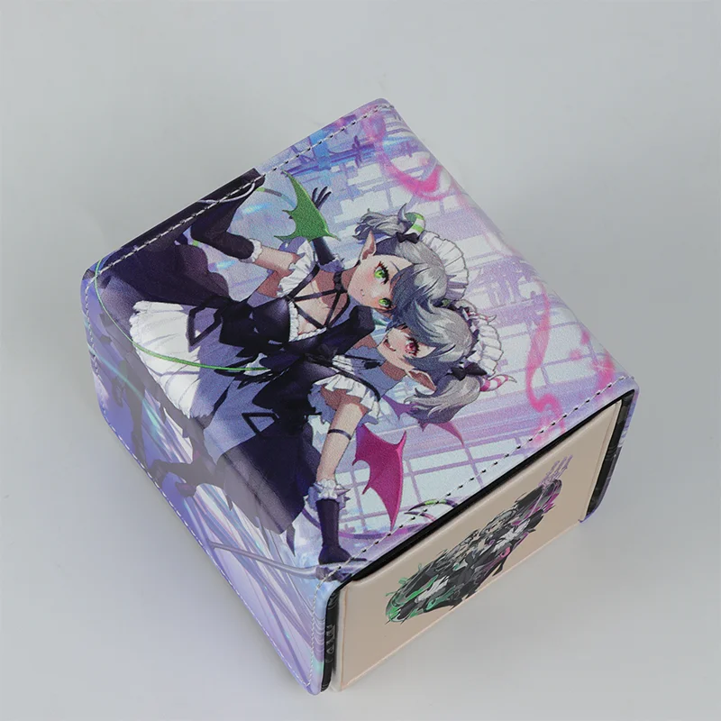 Yugioh Labrynth Servant Arianna & Arias Deck Box Yu-Gi-Oh! TCG OCG Trading Cards Protector Case Pu Leather Storage Box 100+