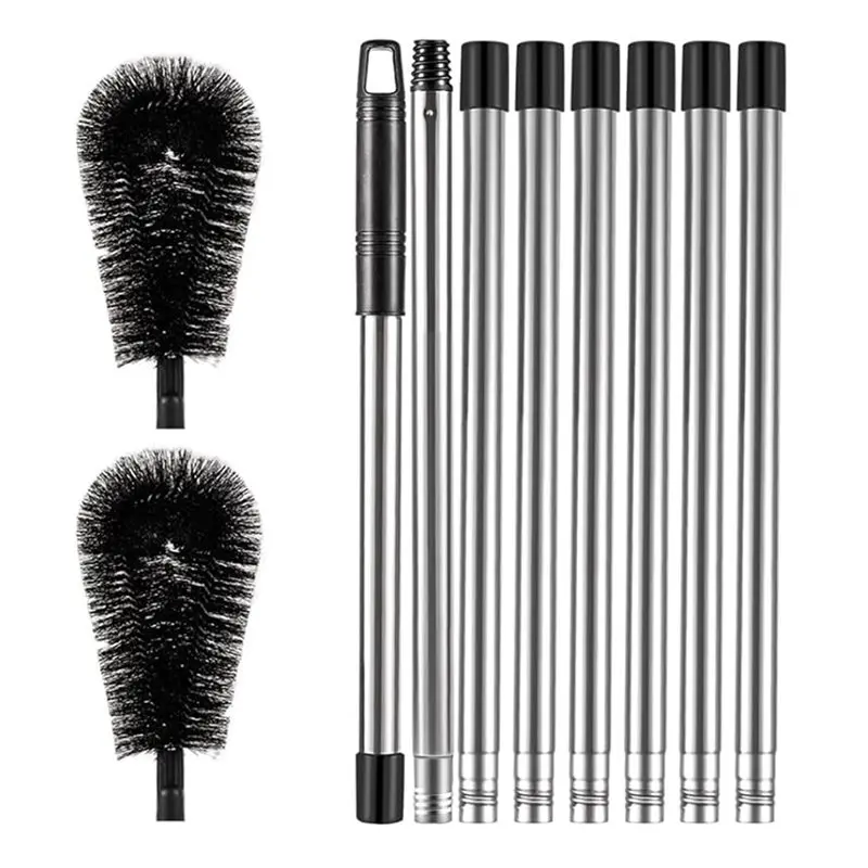 LLCS-Gutter Cleaning Tools-Long Adjustable Gutter Cleaner& Brush, Rain Gutter Cleaning Tool From Ground For Easy Clean