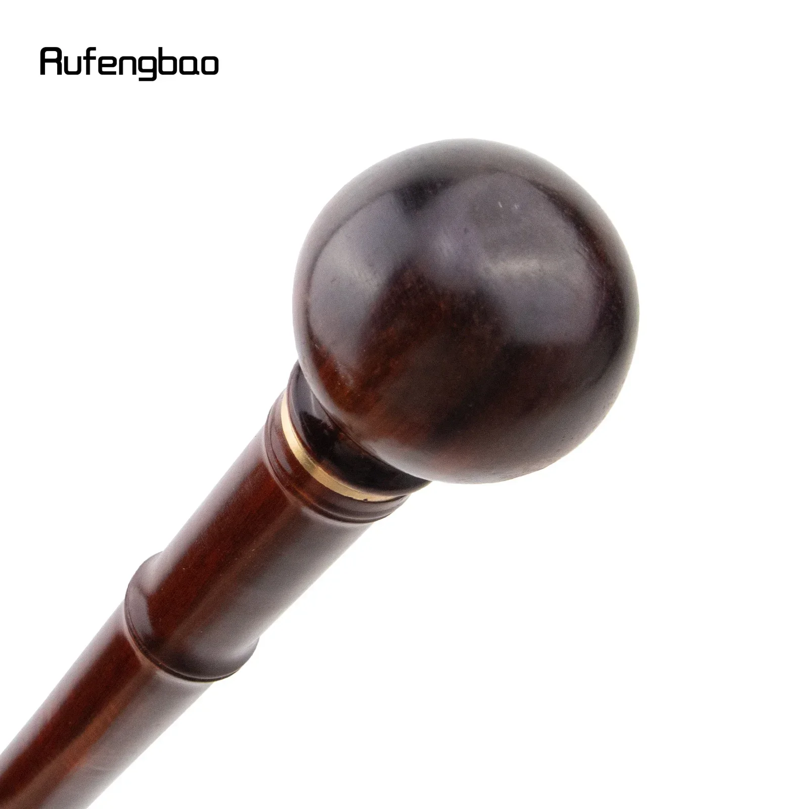 赤い丸い木製竹製ジョイント杖装飾コスプレパーティー木製杖ハロウィンメイスワンドクロシエ90cm