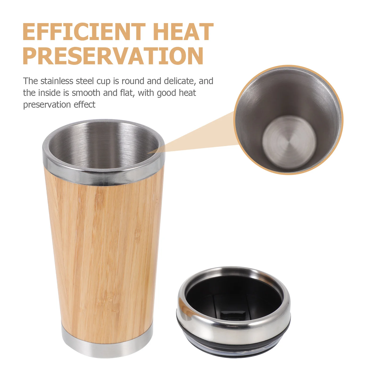 

Stainless Steel Cup Portable Coffee Cup Double Wall Vacuum Tumbler Leak Proof Coffee Mug Portable Bottle