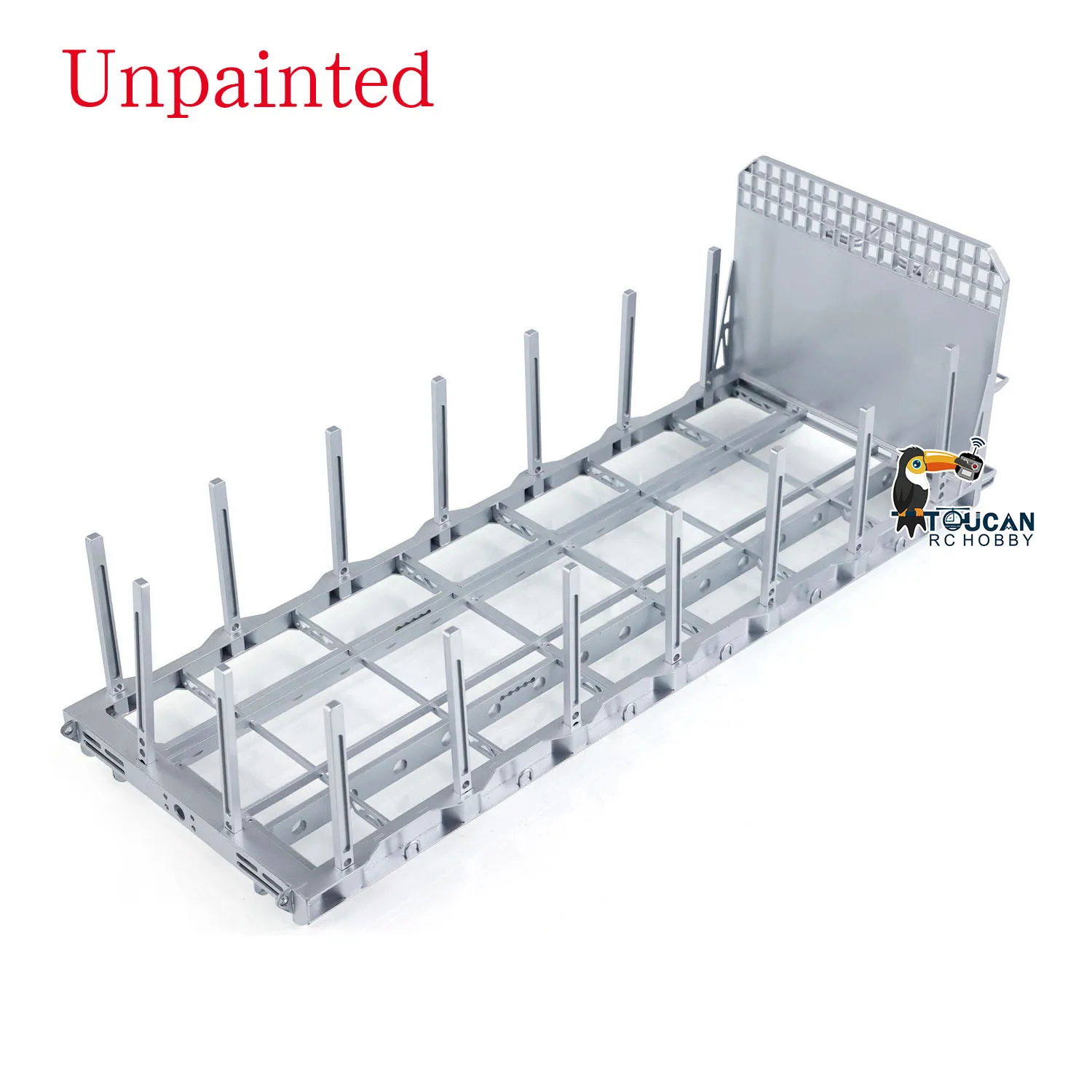 LESU 1/14 Metal Flatbed Trailer Spare Part for DIY Tamiyaya RC Tractor Truck Remote Control Dumper Tipper Model Toy TH01993