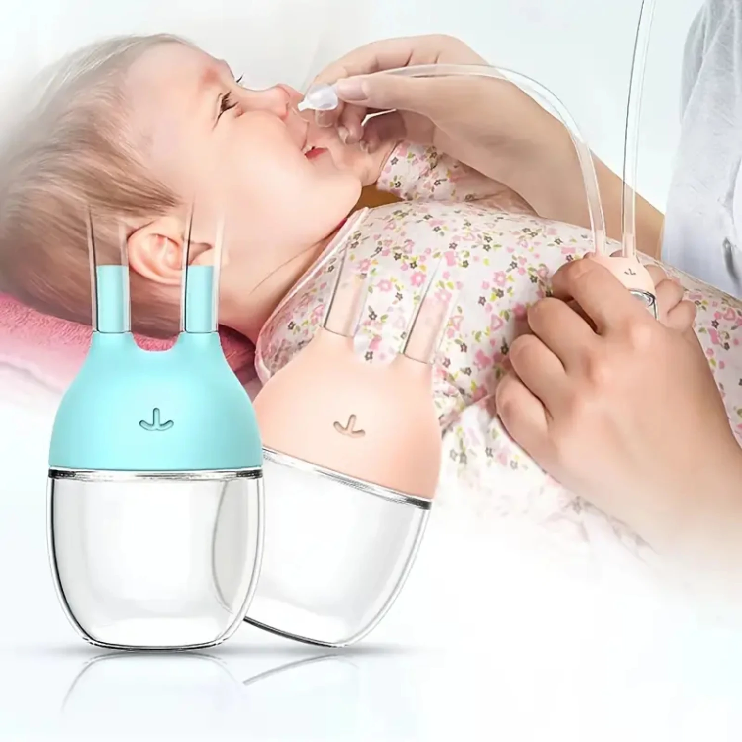 New Soft Silicone Baby Nasal Aspirator, Best Sellers Baby Care, Safe Anti-counter Flow Design Baby Nose Cleaner, Snot Sucker For