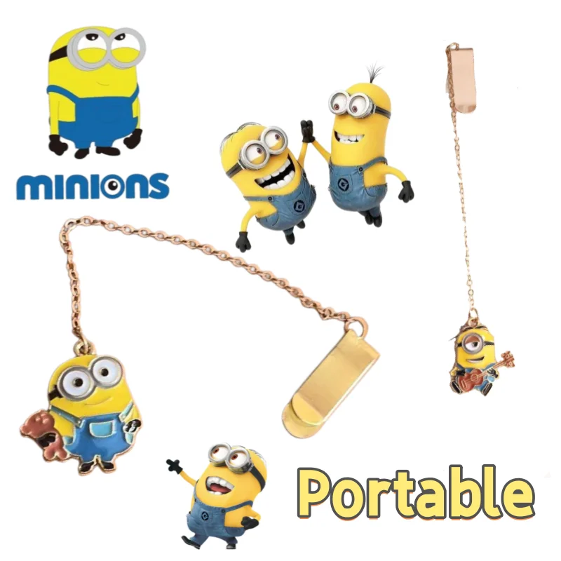 

New Creative Minions Bookmark Cartoon Cute Hanging Decoration High-Value Fashionable Personalized Student Book Stationery Clip