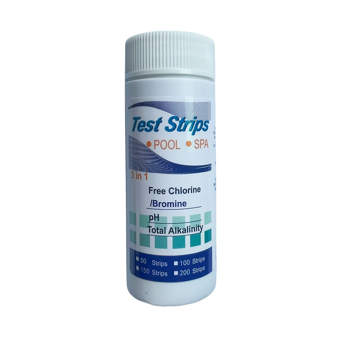 3 In 1 Test Paper Chlorine Immersion Hot Tub PH Test Spa Strips Test Water Test Strips Swimming Pool Aquarium Fish Tank Water