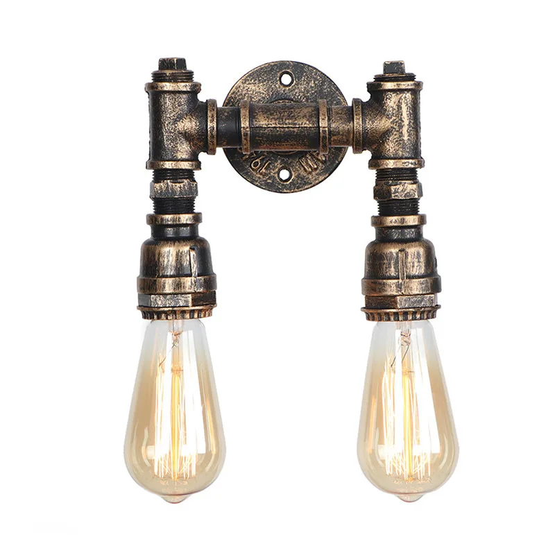 Simple water pipe small wall lamp, bar retro home improvement Nordic cafe series