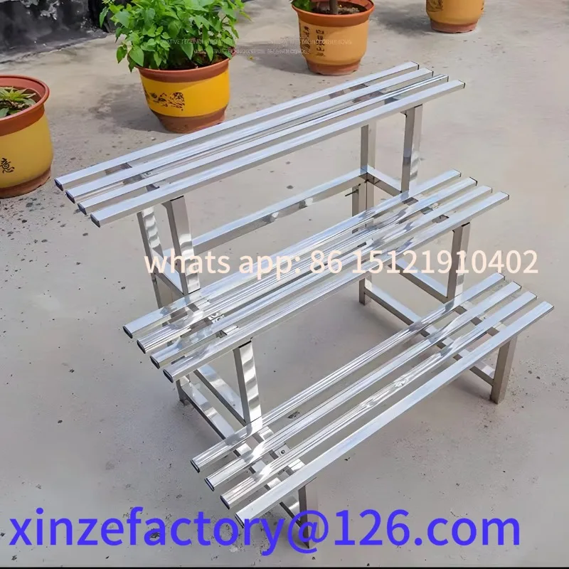 

Customizable Flower Pot Organizer Shelf Display Rack Holder 3 Tier Stainless Steel Plant Stand