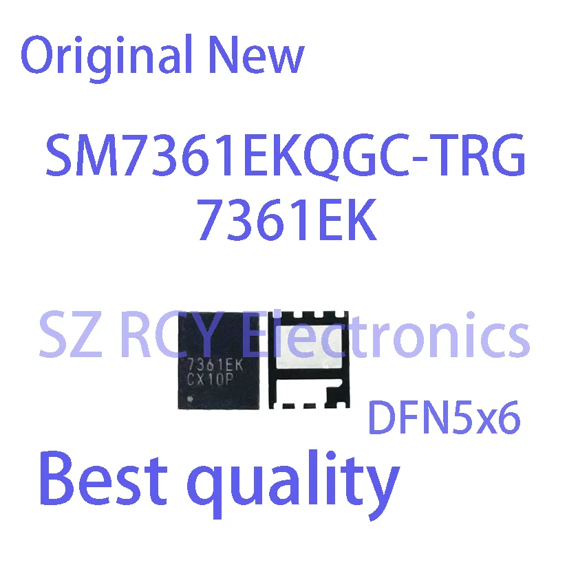 (2-5 PCS) NOUVEAU SM7361EKQGC-TRG SM7361EKQG SM7361convex 7361convex DFN5x6 MOSFET IC Puce électronique