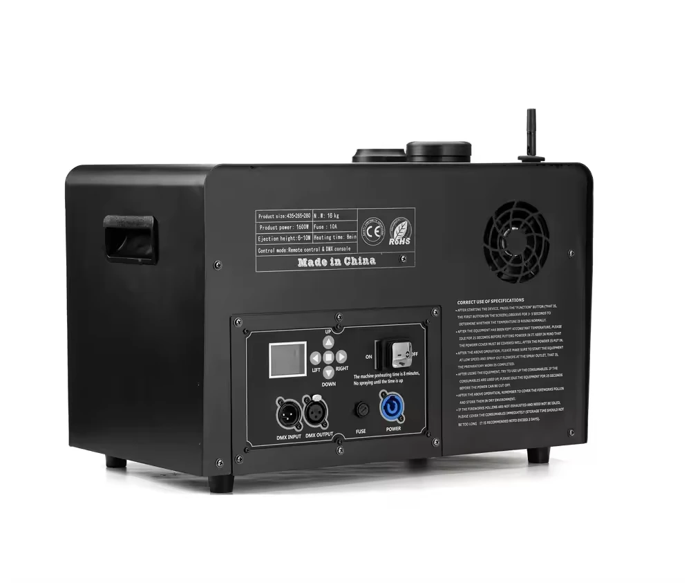 1300W 10M New Style 1000w Spark Machine For Party Show Wedding With DJ Party Cold Firework System Fountain Show