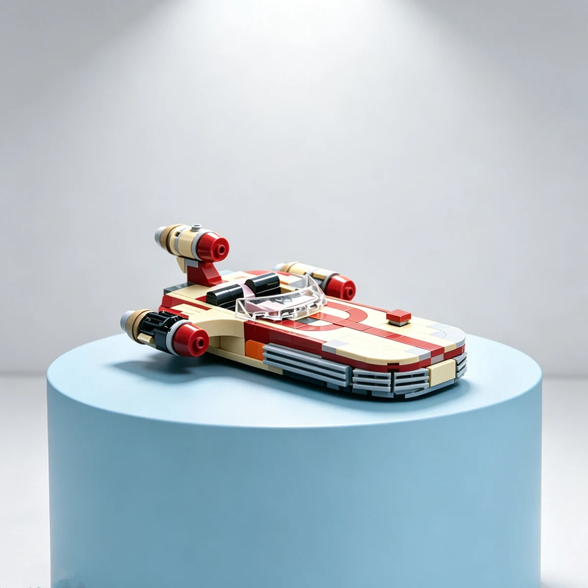 Creative Collection Home Decor MOC-Landspeeders Galaxy X-34 Fighters-Star-Land-Airship Model Building Blocks Bricks Toys Gift
