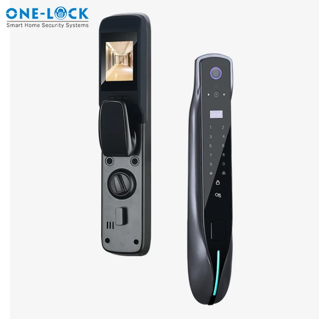 Tuya Fingerprint Door Lock para Segurança Doméstica, Smart Keyless Door Lock, WiFi