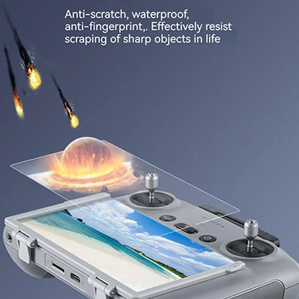 1pc For Dji Mini4pro Rc2 Film Remote Control Tempered Glass Protector For Dji Pro RC 2 Display Screen Protective Film Accessorie