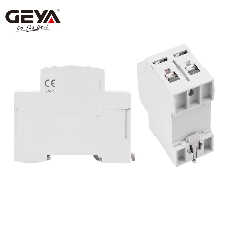 GEYA GPS8 Single Phase Voltage Protector 40A 63A 80A Din Rail 230V Adjustable Voltage Protector Relay with Current Protection