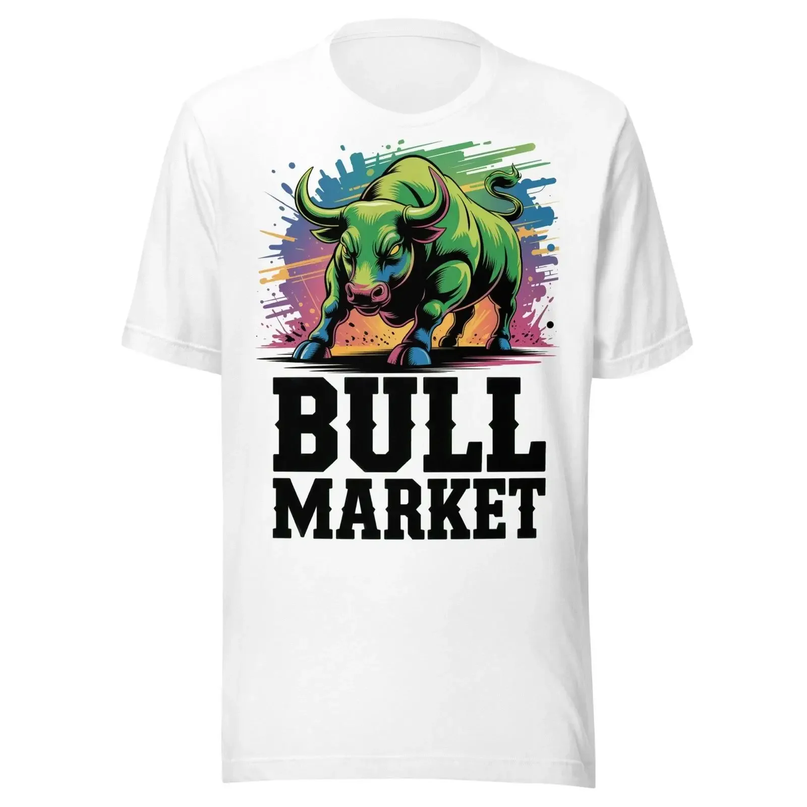 Bull Market Bullish XRP Trader Forex Wall Street Stocks Crypto Trading T Shirt vintage Washed Top For Everyday Wear Slightly