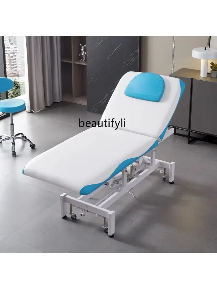 Electric Lift Beauty Care Bed Beauty Salon Special Spinal Care Massage Belt Face Hole Massage Therapy Tattoo Injection Bed