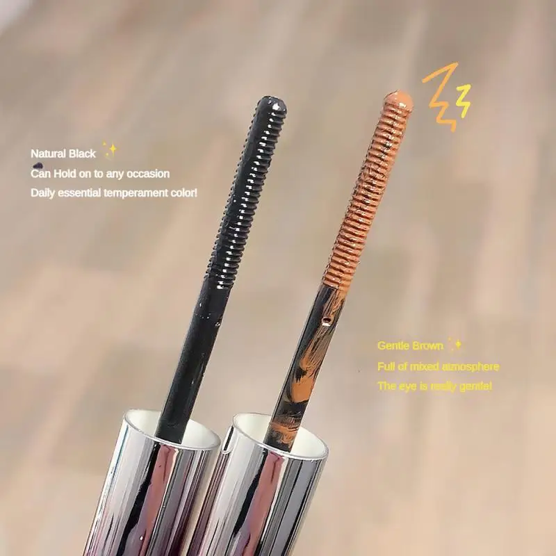 Mascara allongeant pour recourber les cils, brosse d'extension de cils, imperméable, longue durée, barre de fer en métal, tête de brosse, beauté, maquillage